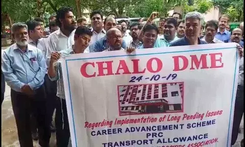 Gandhi teachers lay siege to Director of Medical Education office