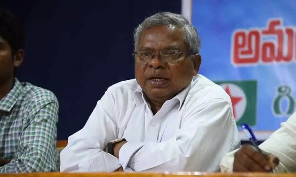 Khammam: Former MP Midiam Babu Rao slams KCR