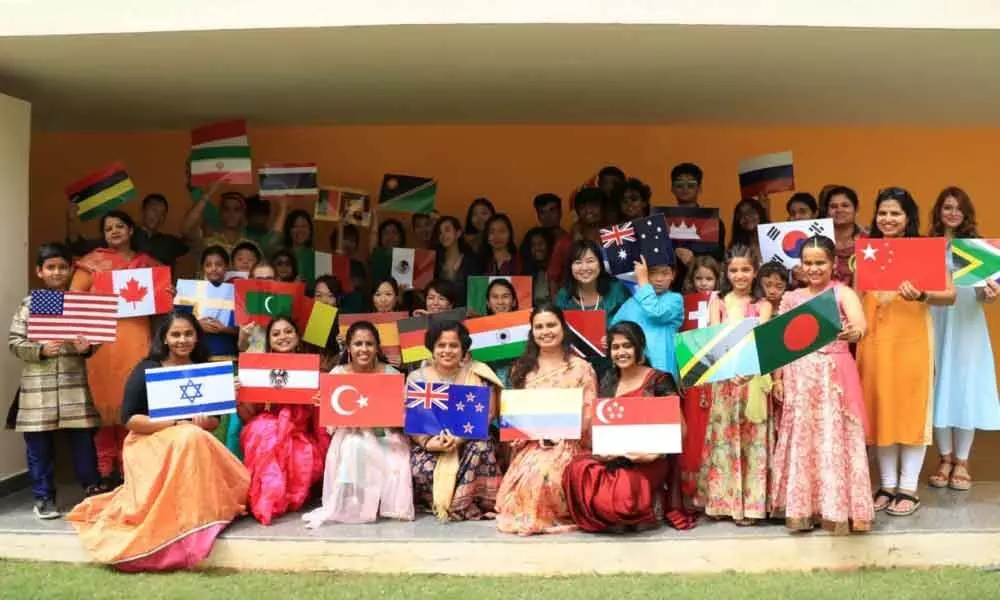 Students from over 40 nationalities celebrate Diwali