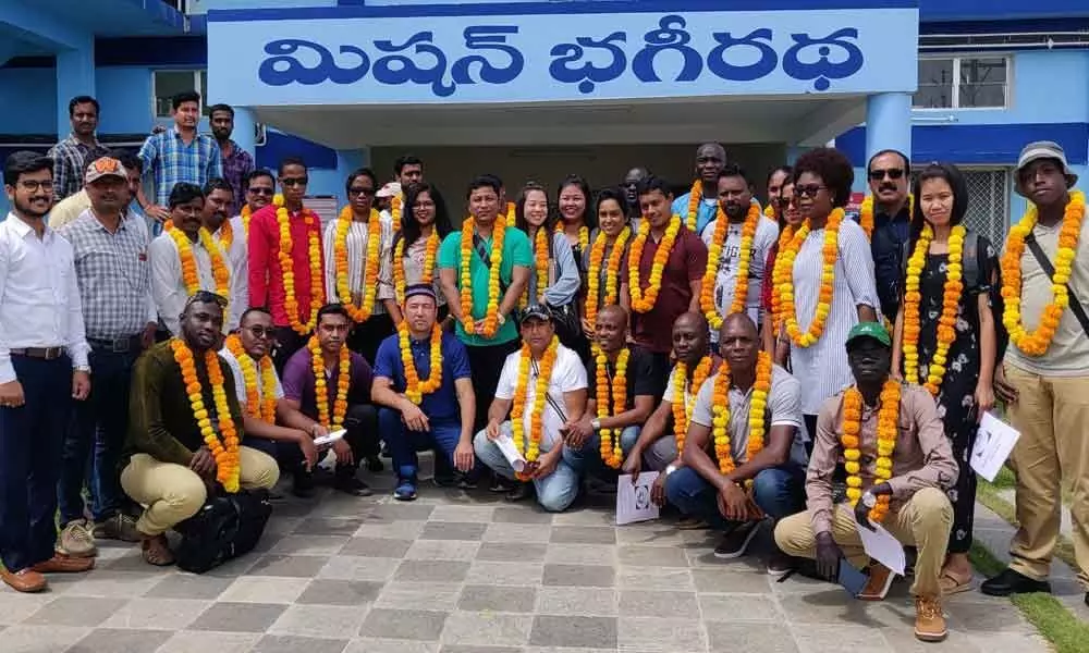 Foreign team visits Bhagiratha plant