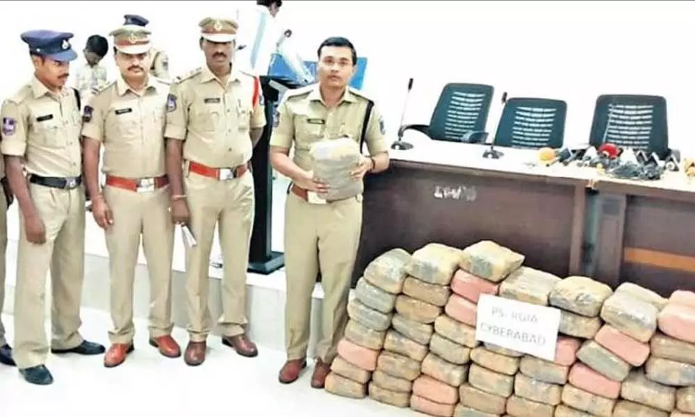 Man caught with 120-kg ganja in Hyderabad