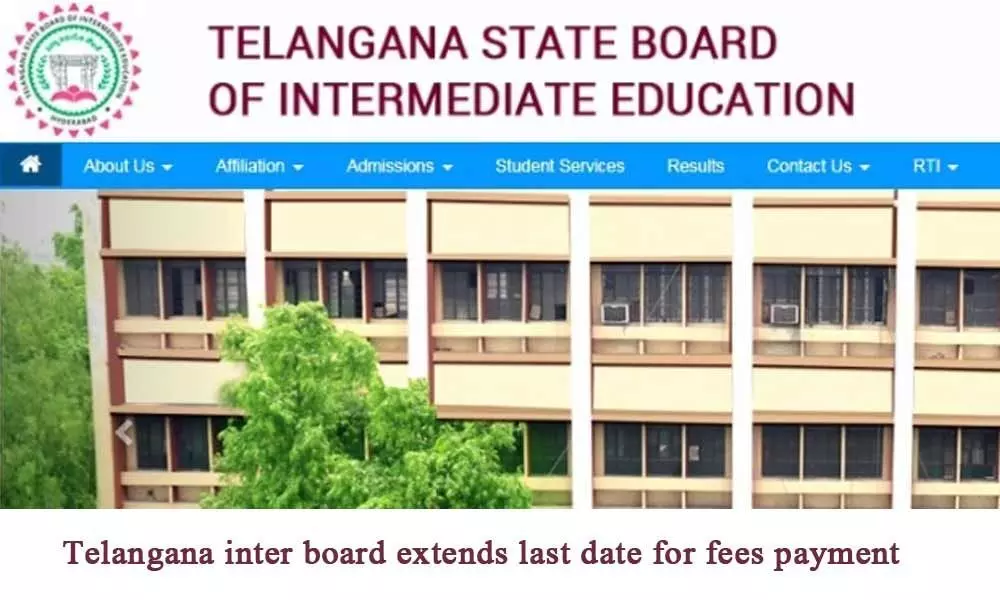 Telangana inter board extends last date for fees payment
