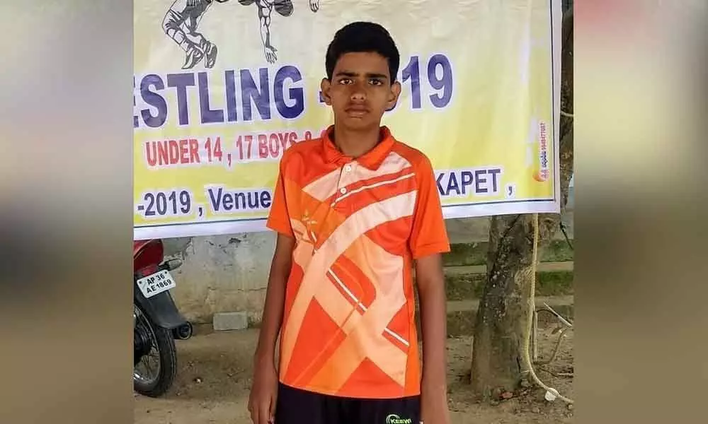 Warangal: Shine School student to participate in State wrestling competition