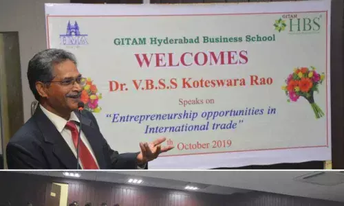 Lecture held on Entrepreneurship Opportunities in International Trade
