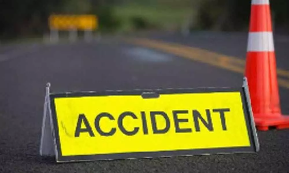 Nalgonda: Bus overturns in farmland, two passengers injured