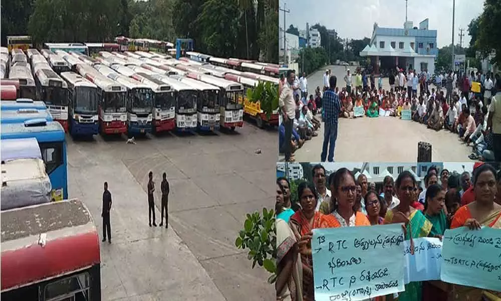 RTC Strike Continues: Employees to hold rallies across the state today