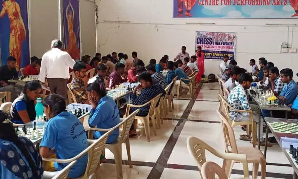 Nalgonda: Inter-college Chess Tournament begins in Mahatma Gandhi University