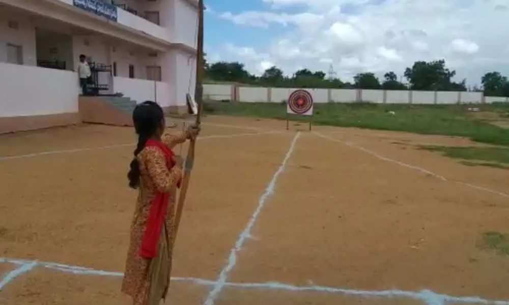 Archery competition for tribal girls begins in Achampet