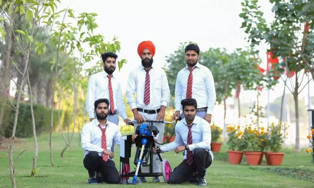 Chandigarh University students develop multi-purpose crop residue manager