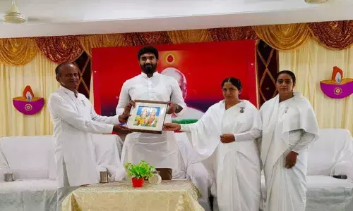 MP visits Brahma Kumaris university in Rajamahendravaram