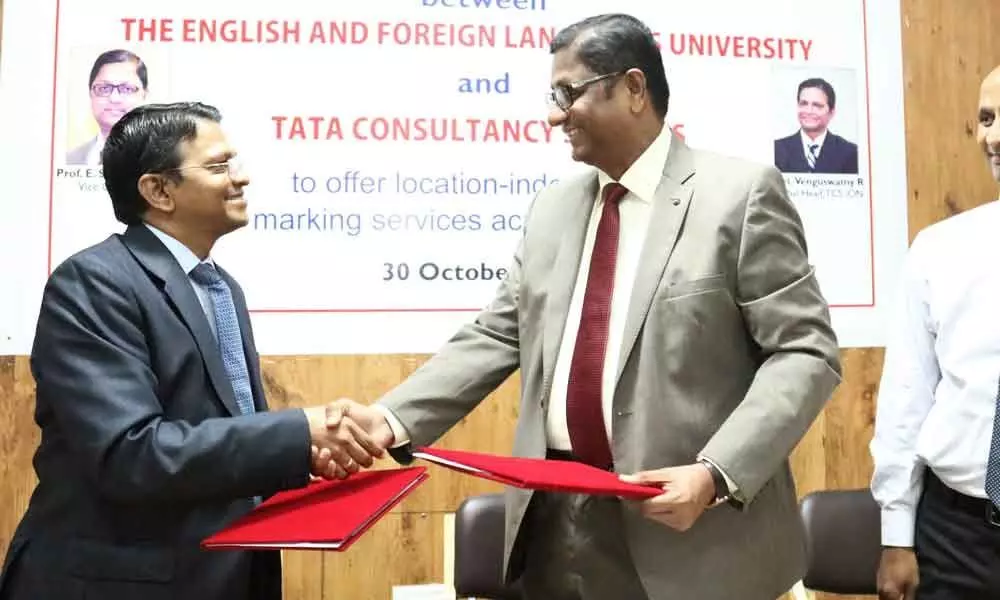 Tata Consultancy Services, English and Foreign Languages University sign pact on evaluation services