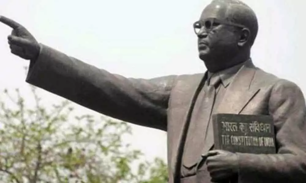 Ambedkars statue found desecreted in Maharashtra