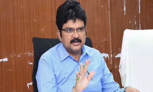 Collector M Hanumantha Rao reviews works of 2-bedroom houses