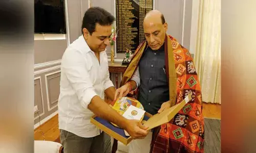 KTRs strong plea to Rajnath for 66 acre Defence land