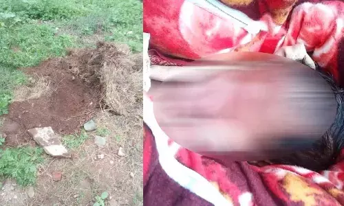 Two held for trying to bury the alive baby in a pit at Jubilee Bus Station ground