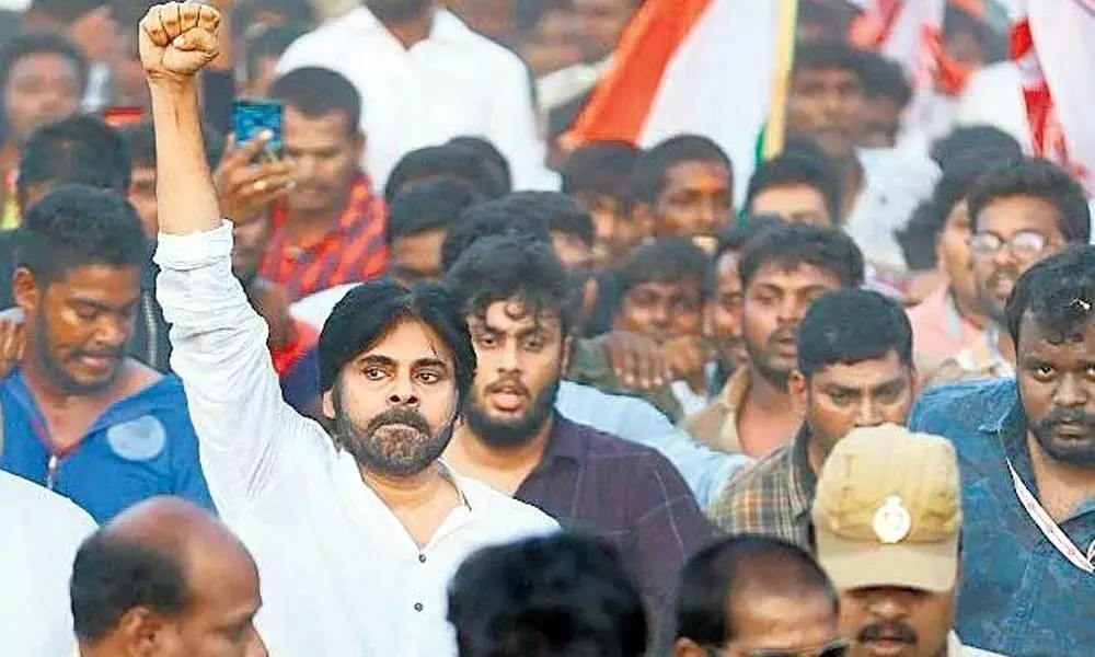 TDP backs Pawan Kalyans Long March while left parties away from the protest
