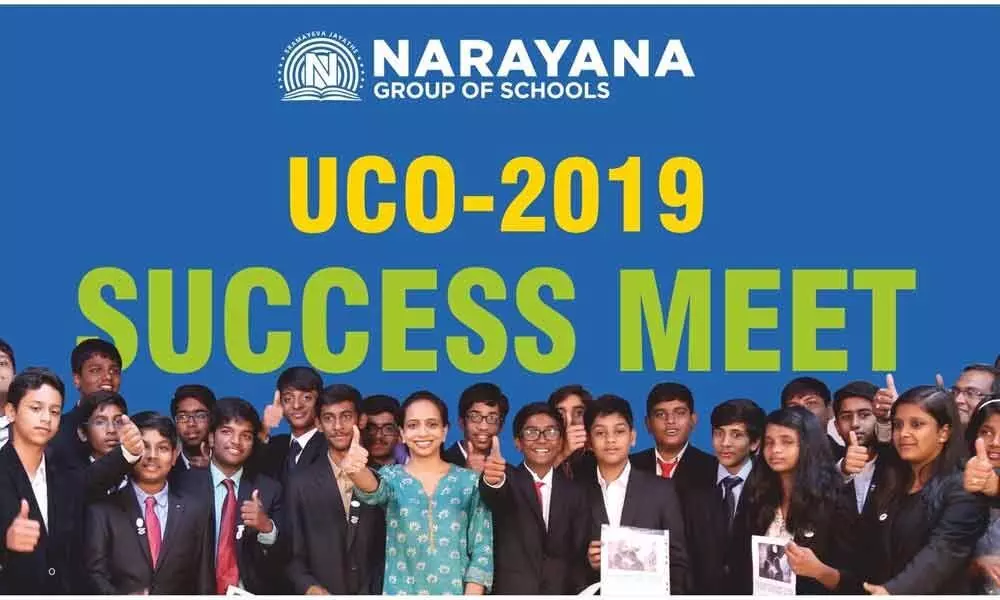 Narayana students shine in UCO-2019