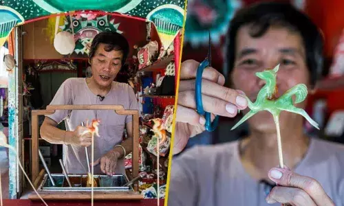 This Hong Kong candyman makes the most adorable art from sweets