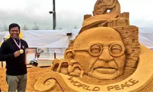 Italian Golden Sand Art Award for Odisha Artist Pattnaik