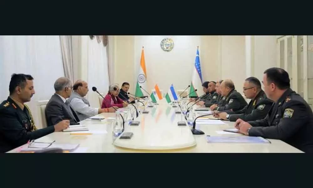 Rajnath Singh holds talks with Defence Minister of Uzbekistan