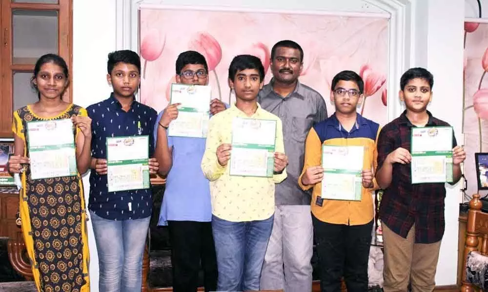 Bhashyam students excel in Chakumukhi Science Sambaralu