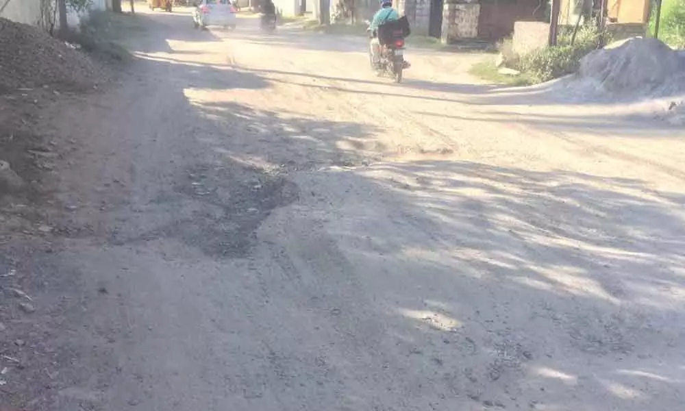 Bad road condition infuriates locals