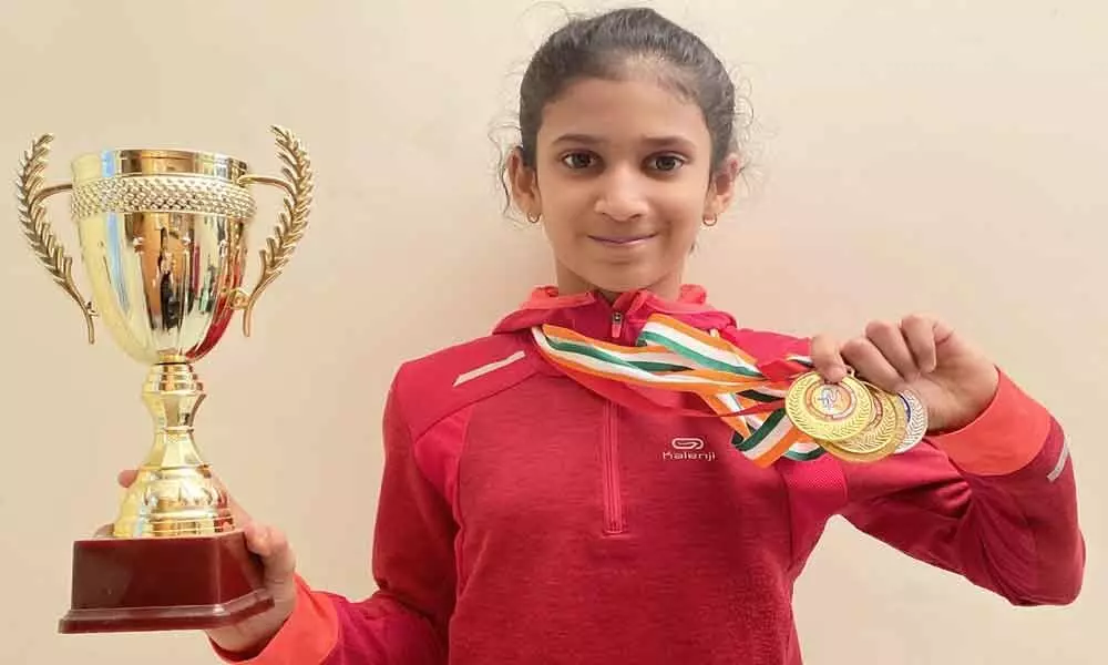 City gymnast bags 3 golds at School Games Federation