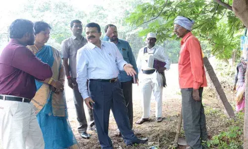 Collector Dr MV Reddy takes stock of Mana Nagaram