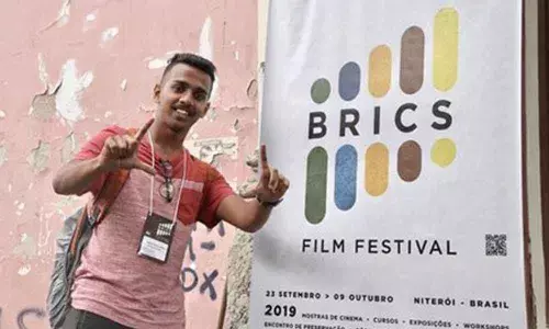 Warangal lad represents India in BRICS film festival