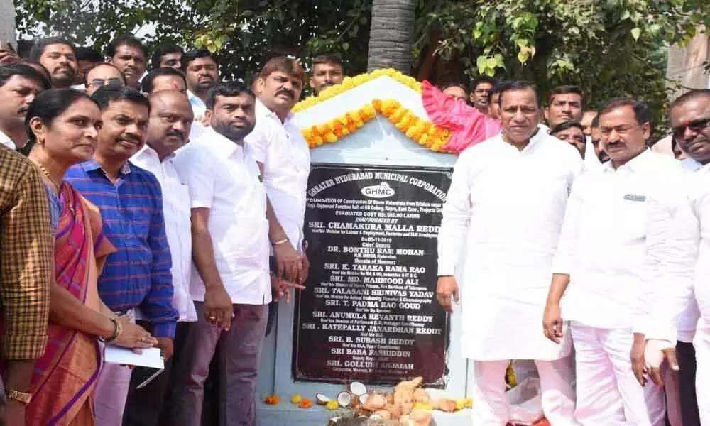 Storm drain works launched at Meerpet
