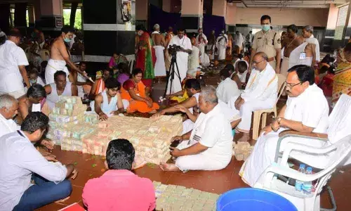 Hundi collection of Durga temple crosses 2 crore in Vijayawada