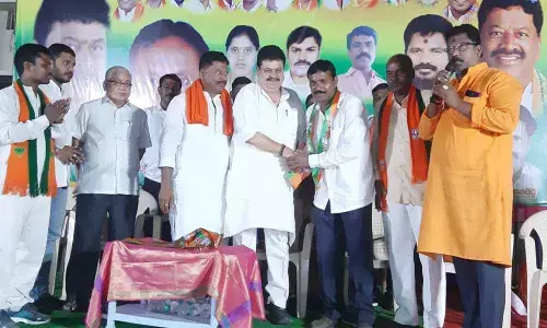 TRS leader, followers switch over to BJP