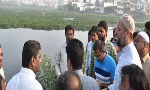 Asaduddin, GHMC chief inspect development works