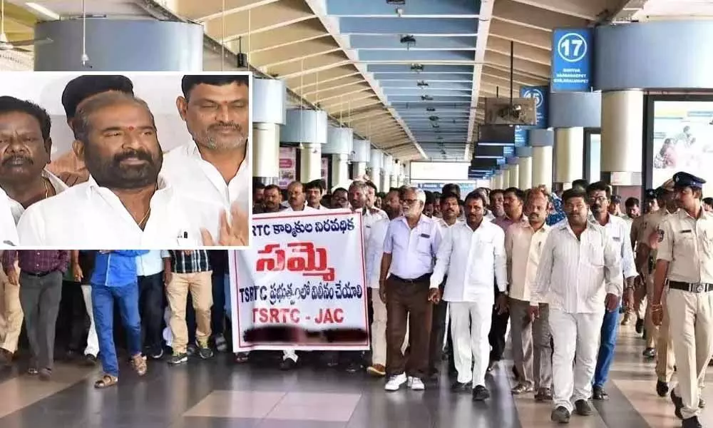 Telangana: RTC JAC calls for Million march on Nov 9