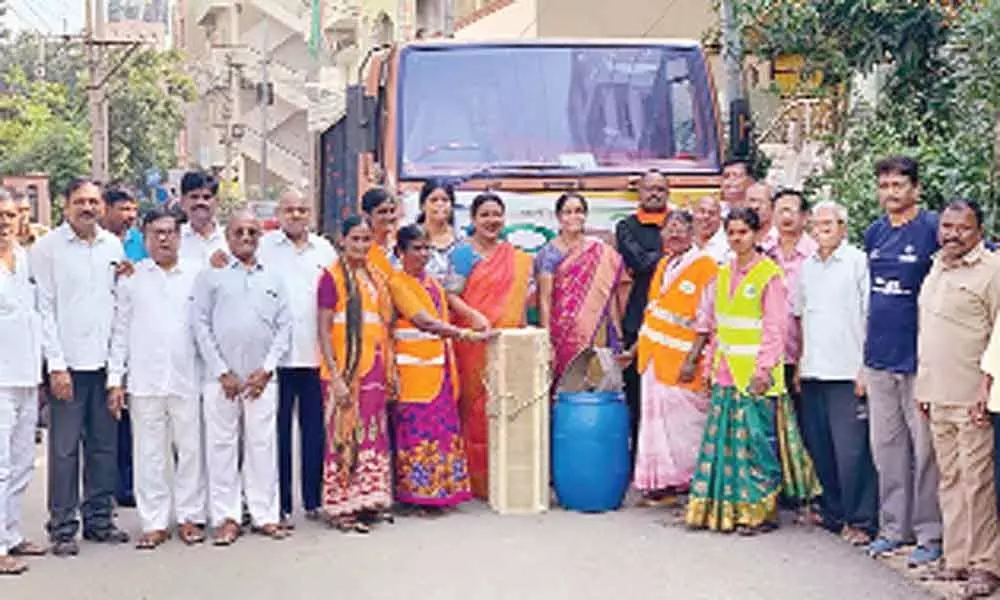 Corporator Pavani Reddy takes up junk collection drive