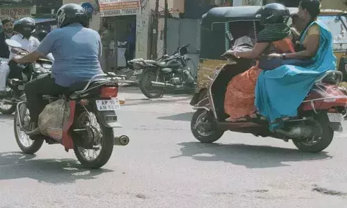 Dodging potholes on poorly laid roads