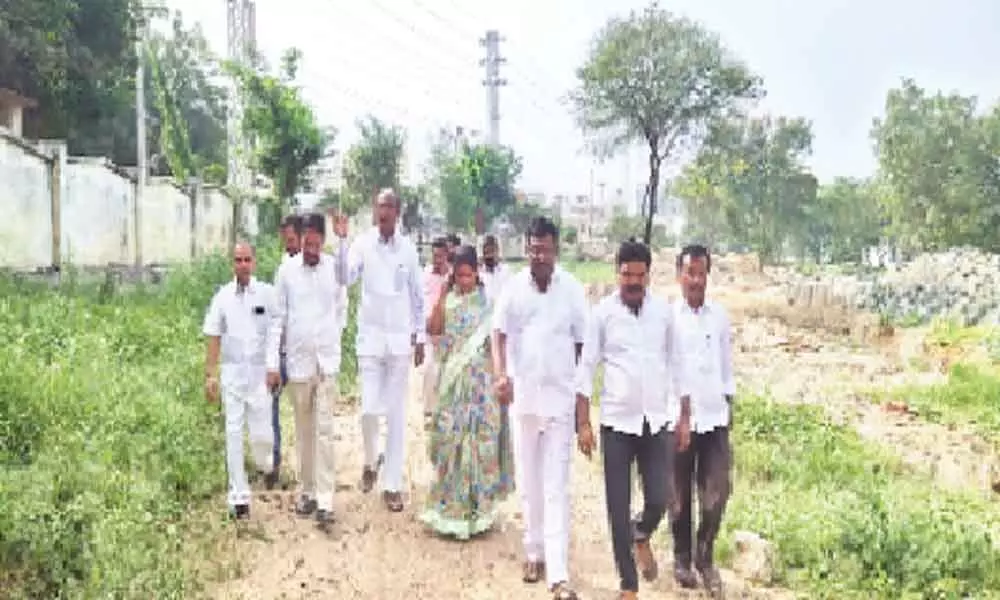 Corporator Vittal Reddy inspects government college