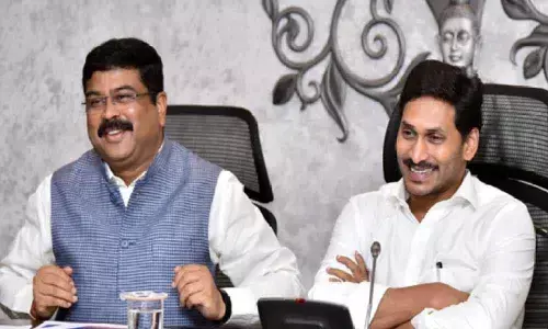 YS Jagan meets Union Minister Dharmendra Pradhan, approves transfer of Iron Ore to Kadapa Steel Plant