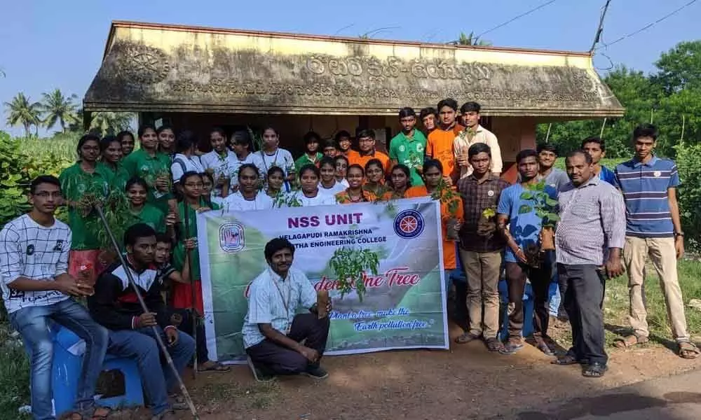 One student-one plant drive organised in Vijayawada