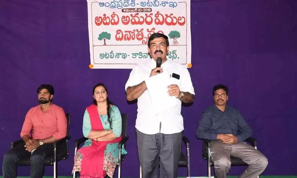 MLA pays tributes to forest martyrs  in Kakinada