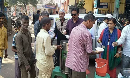 Food distributed at hospitals