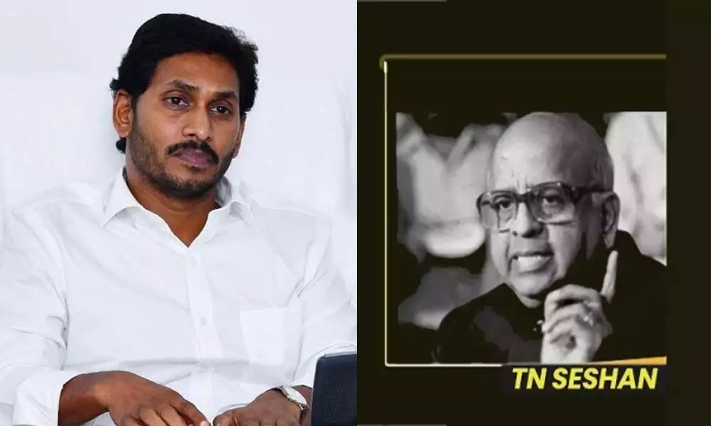 CM YS  Jagan Reddy mourns on the demise of former IAS officer TN Seshan