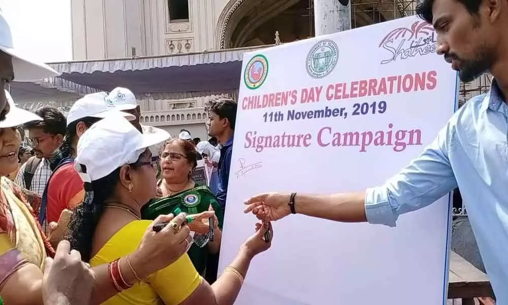 Signature drive against child sex abuse rolls on