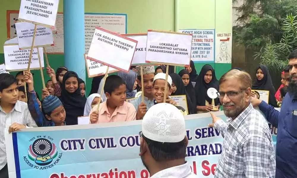 Legal Services Day held at govt schools