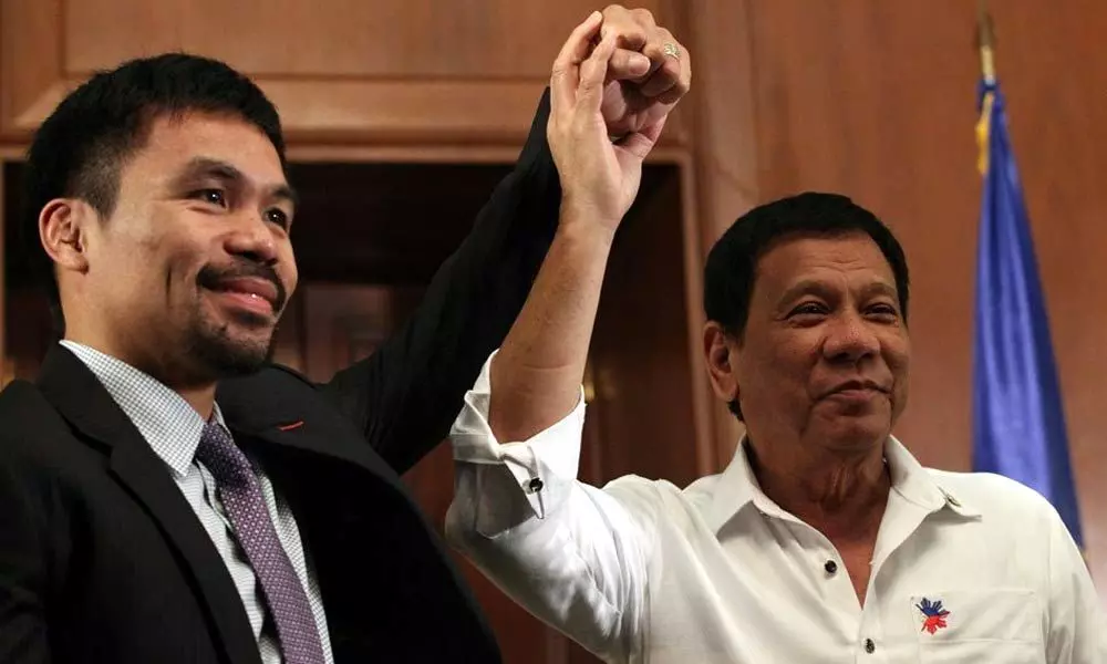 Philippines President Rodrigo Duterte discourages friend Manny Pacquiao from running for office