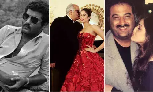Janhvi pens post for papa Boney