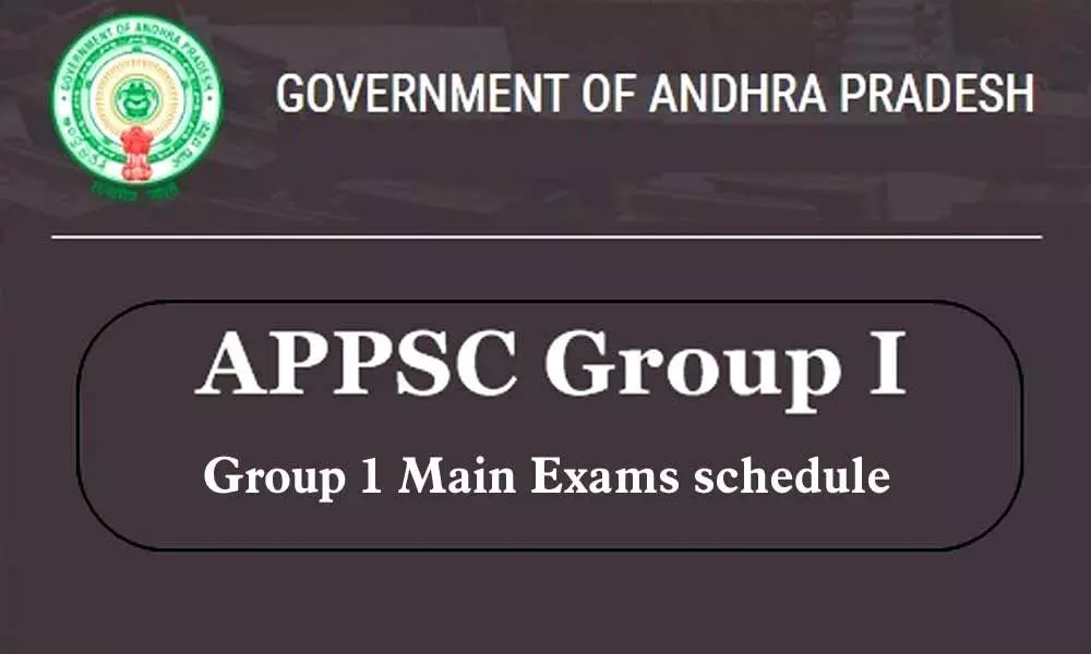 APPSC announces Group 1 Main Exams schedule