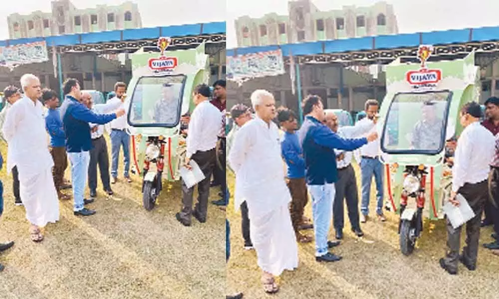 Vijaya Dairy reaches out to consumers with electric vehicles