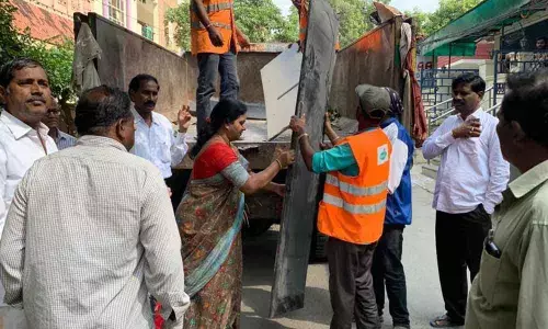 Corporator Pavani Reddy campaigns for cleanliness