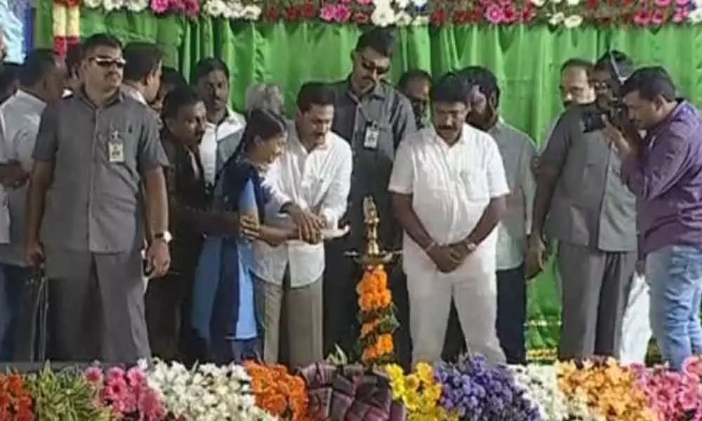 CM YS Jagan Reddy launched Nadu-Nedu program on Childrens day in Ongole